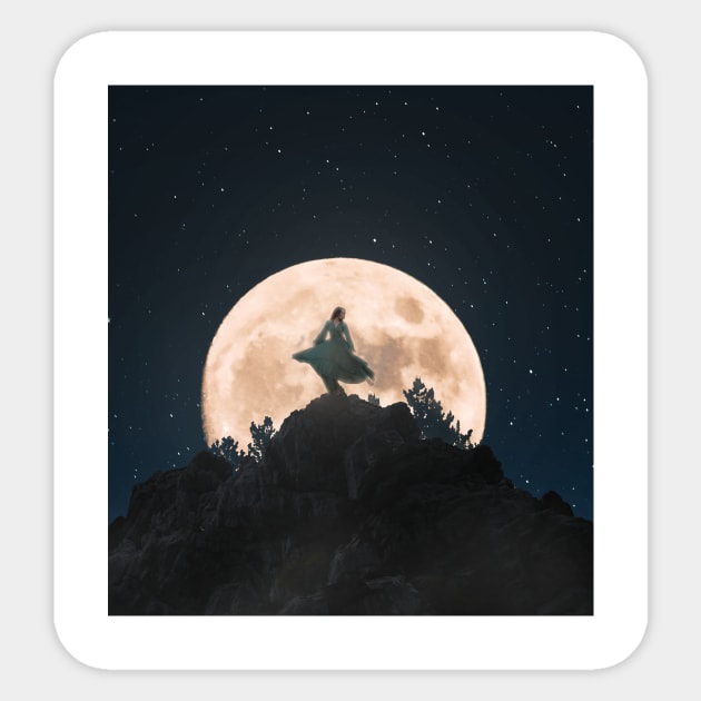 MoonLit Sticker by Fanbros_art